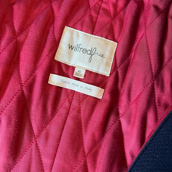 Aritzia Wilfred Free navy blue wool coat (xs) - Picture 3 of 7